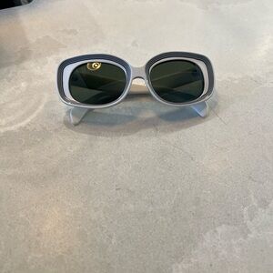 Stylish White and Black Sunglasses